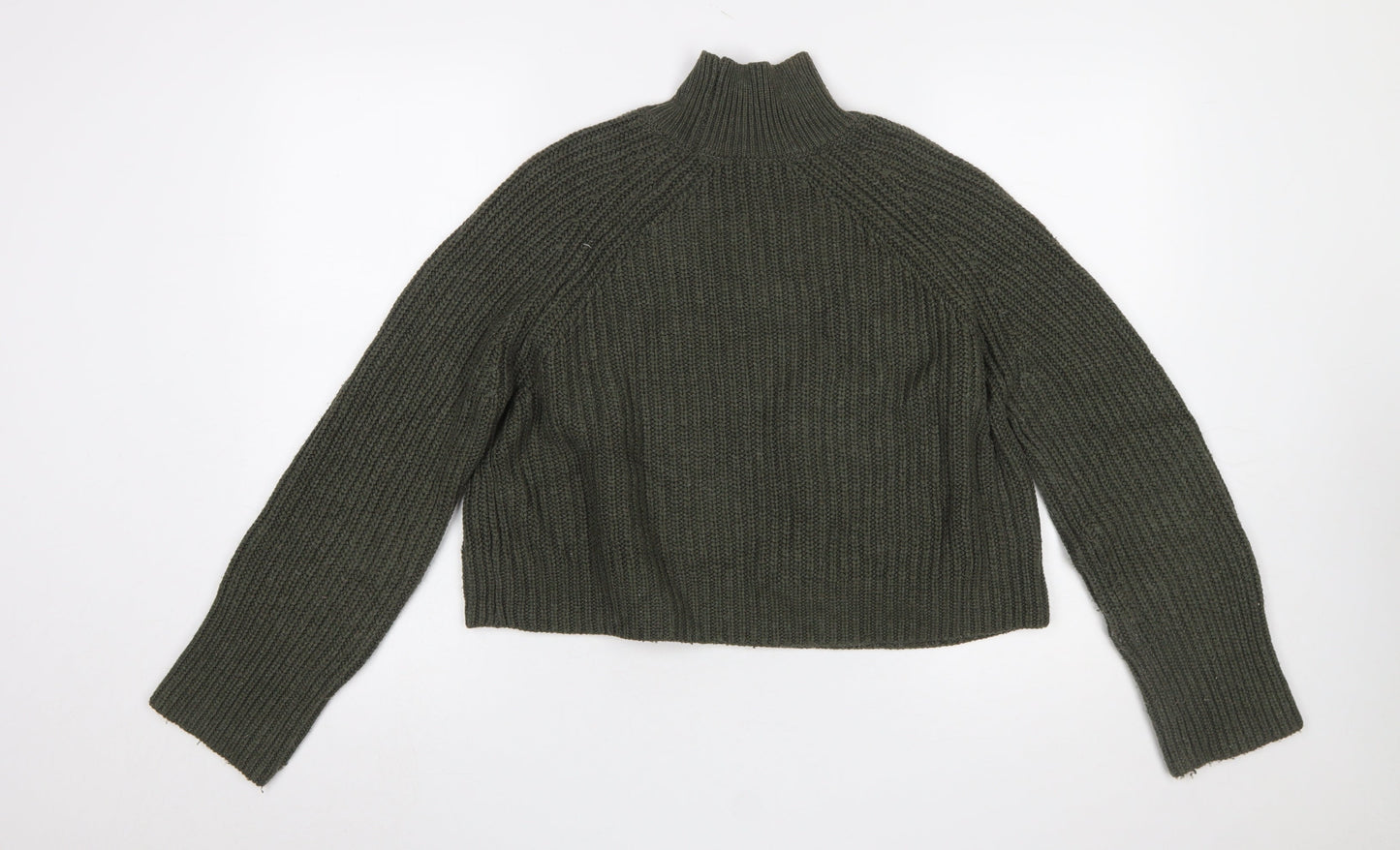 Womens UK Size 12 Zara Green Pullover Jumper