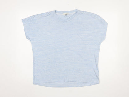 Womens UK Size 12 Maison de Nimes Blue Basic T-Shirt