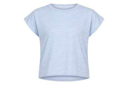 Womens UK Size 12 Maison de Nimes Blue Basic T-Shirt
