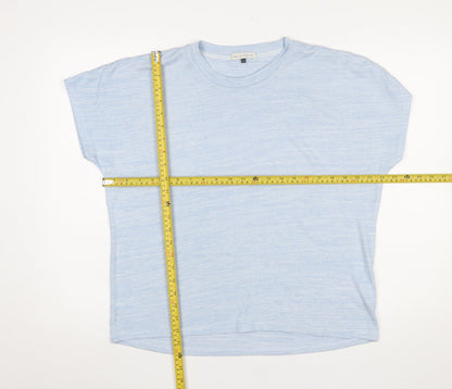 Womens UK Size 12 Maison de Nimes Blue Basic T-Shirt