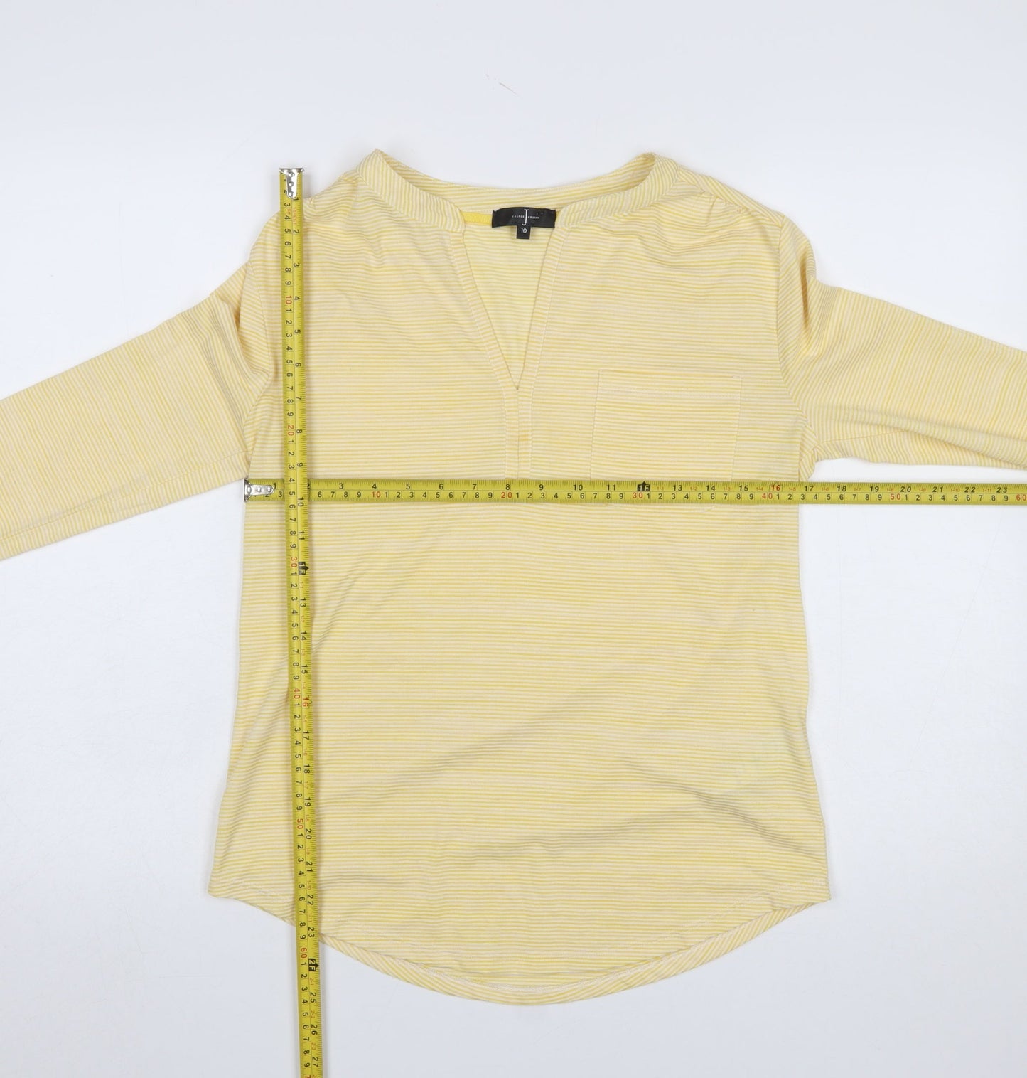 Womens UK Size 10 Jasper Conran Yellow Tunic Blouse