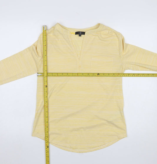 Womens UK Size 10 Jasper Conran Yellow Tunic Blouse