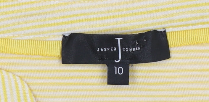 Womens UK Size 10 Jasper Conran Yellow Tunic Blouse