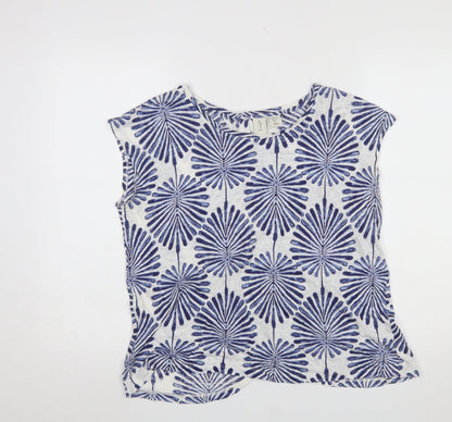 Womens UK Size L JOIE Blue Basic Blouse