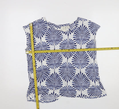 Womens UK Size L JOIE Blue Basic Blouse