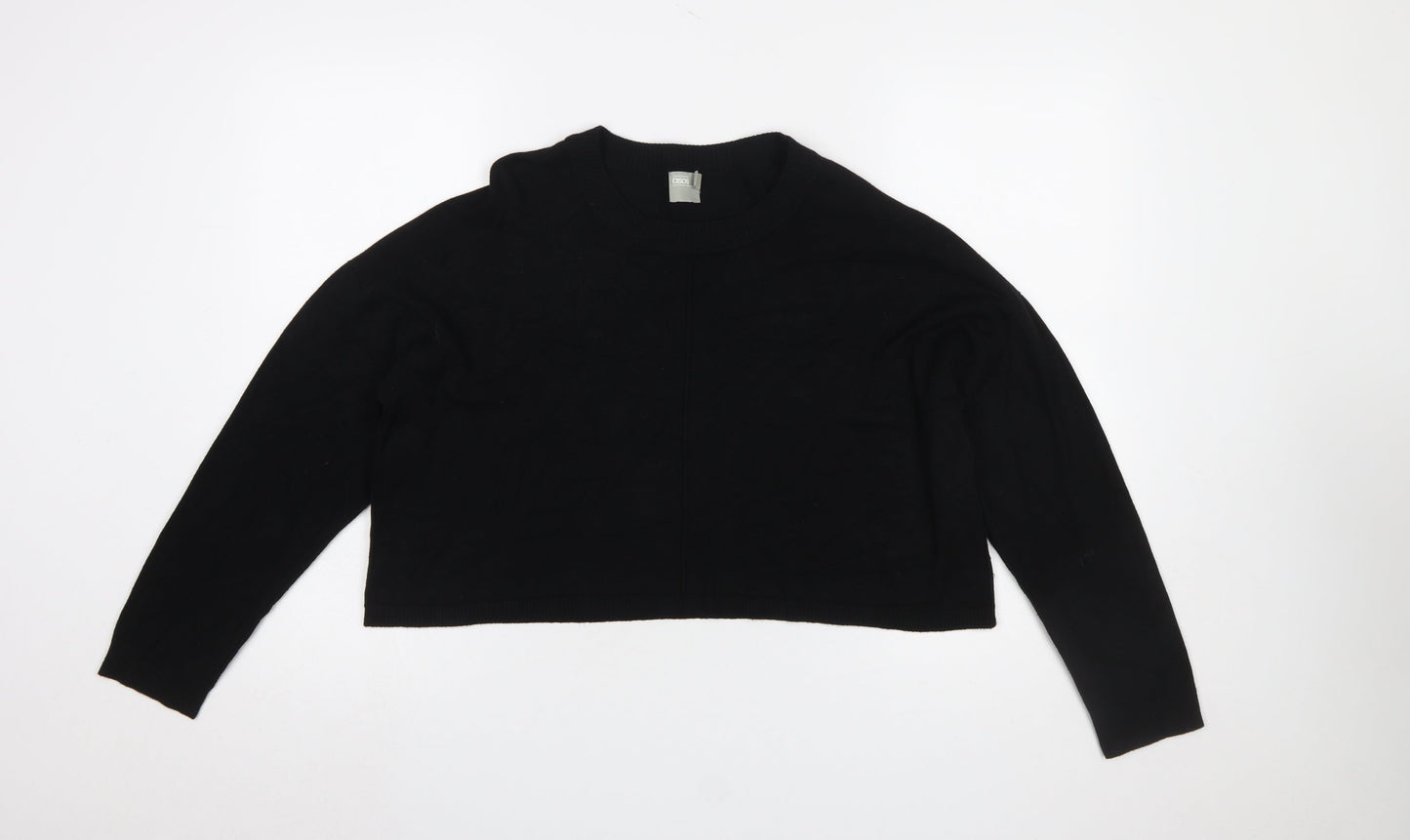 Womens UK Size 12 ASOS Black Pullover Jumper