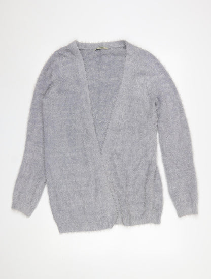Womens UK Size S Oasis Grey Cardigan Jumper