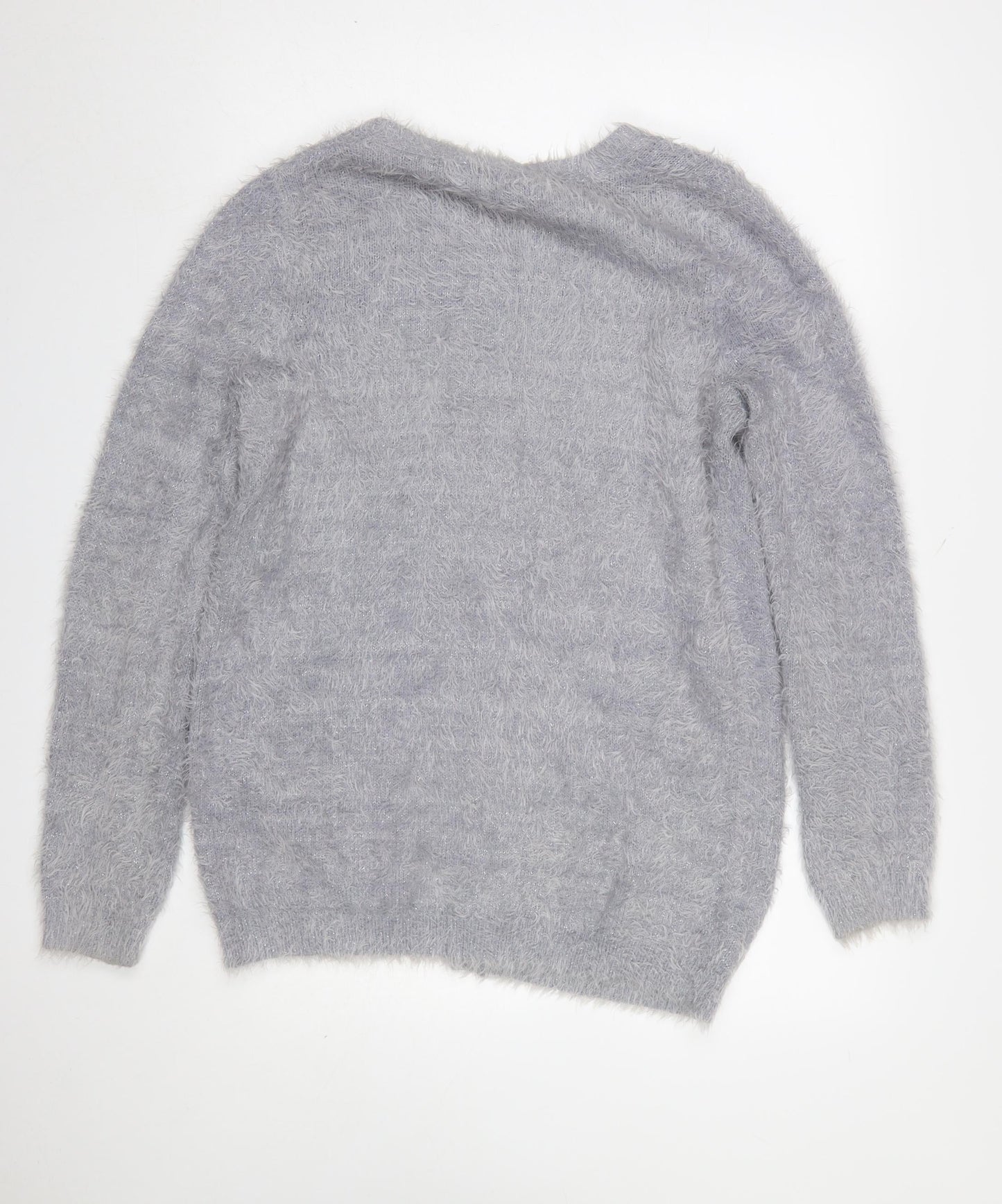 Womens UK Size S Oasis Grey Cardigan Jumper