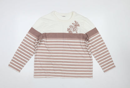 Womens UK Size M Damart Beige Jersey T-Shirt