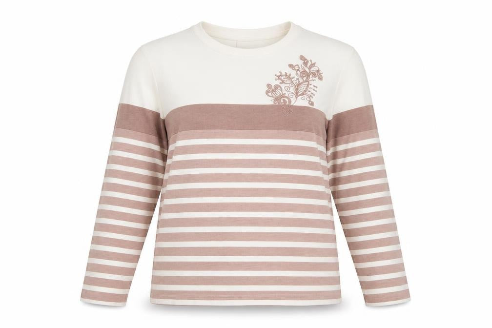 Womens UK Size M Damart Beige Jersey T-Shirt