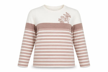 Womens UK Size M Damart Beige Jersey T-Shirt