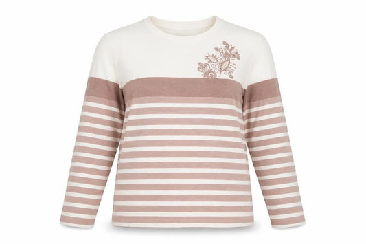 Womens UK Size M Damart Beige Jersey T-Shirt