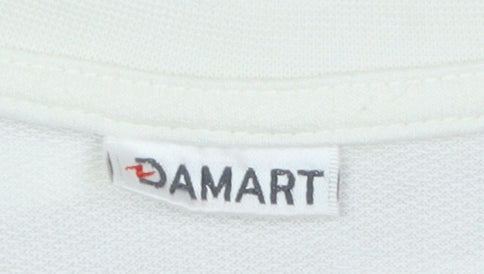 Womens UK Size M Damart Beige Jersey T-Shirt