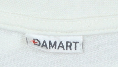 Womens UK Size M Damart Beige Jersey T-Shirt
