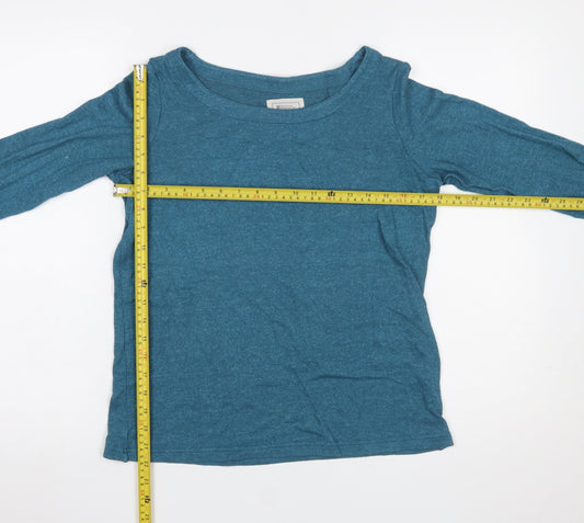 Womens UK Size 10 Mountain Warehouse Blue Basic T-Shirt