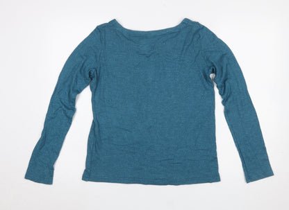 Womens UK Size 10 Mountain Warehouse Blue Basic T-Shirt
