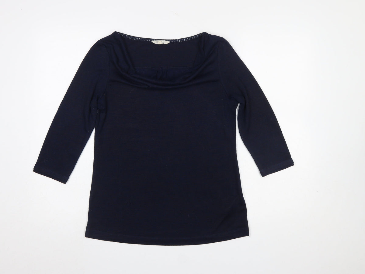 Womens UK Size 10 White Stuff Blue Basic Blouse