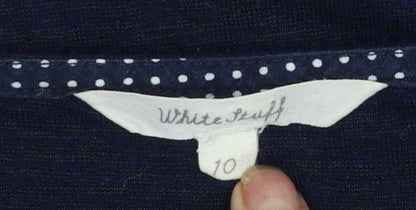 Womens UK Size 10 White Stuff Blue Basic Blouse
