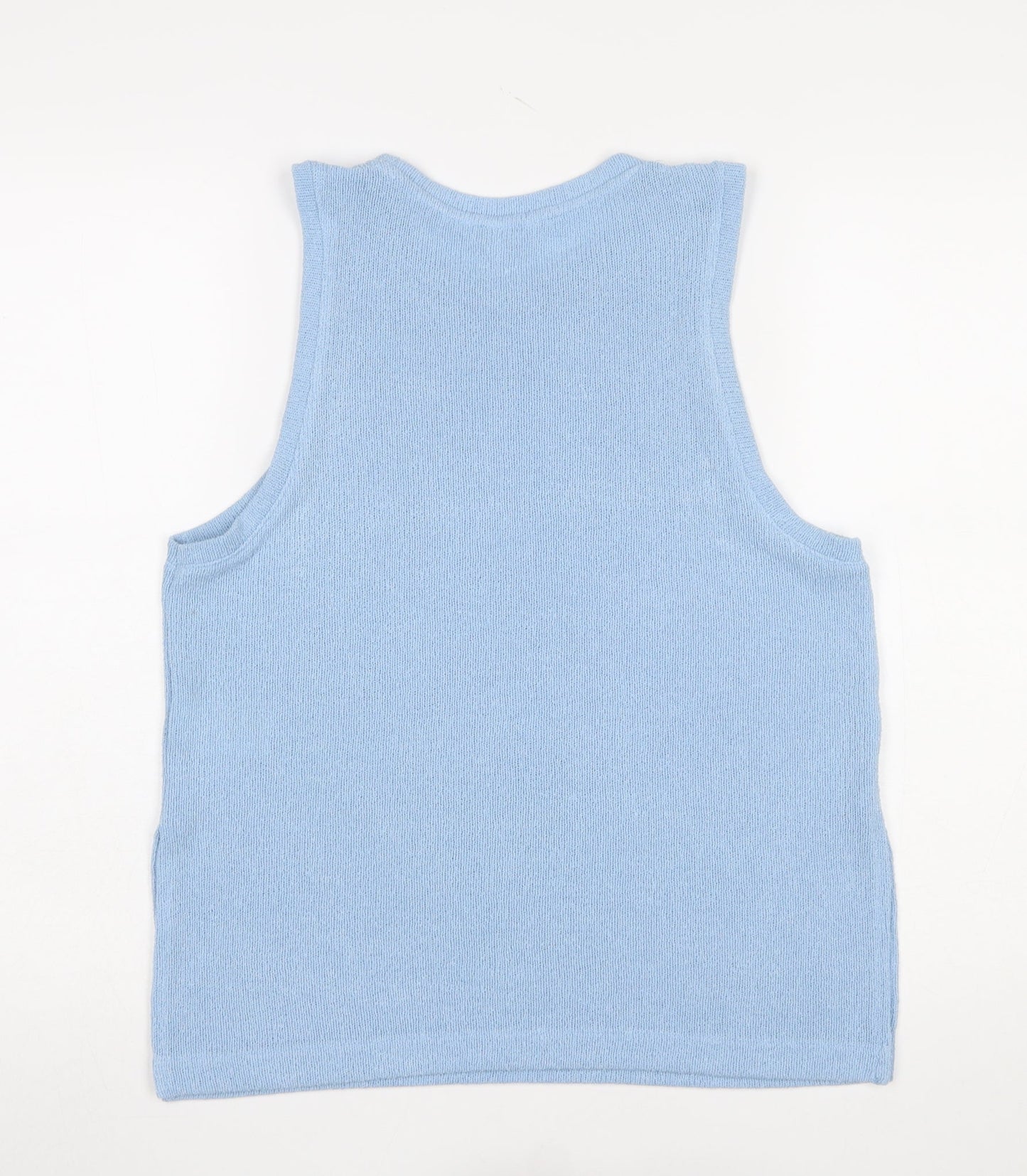Womens UK Size 12 H&M Blue Basic Tank