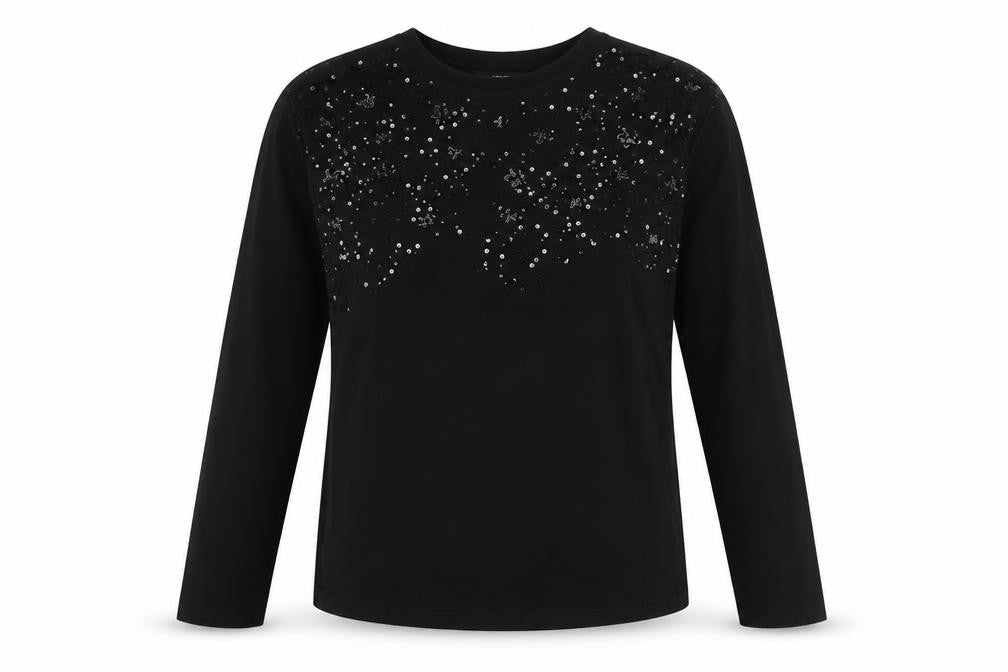 Womens UK Size 8 NEXT Black Basic T-Shirt