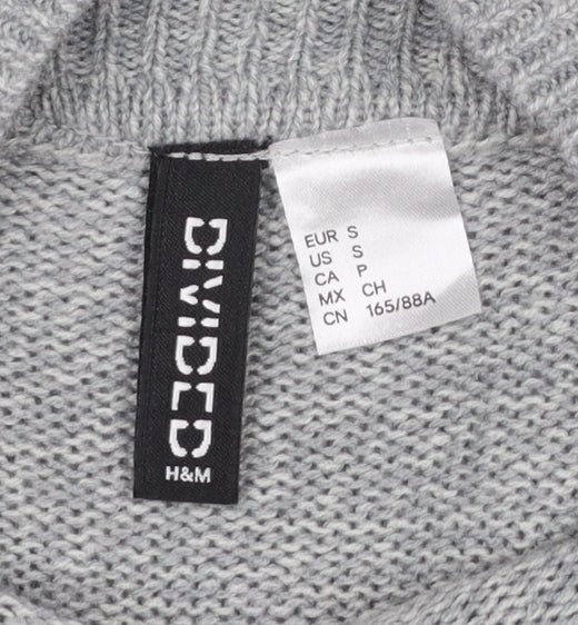 Womens UK Size 8 H&M Grey Pullover Jumper