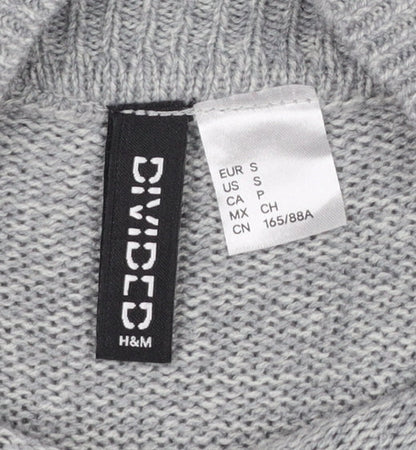 Womens UK Size 8 H&M Grey Pullover Jumper
