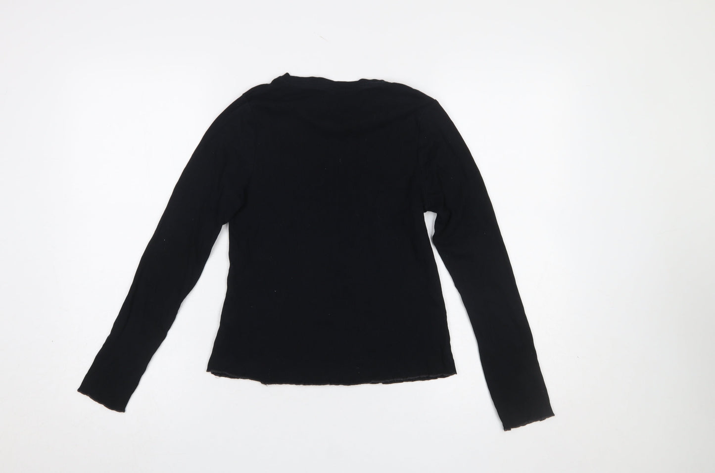 Girls UK Size 13-14 Years Marks and Spencer Black Basic T-Shirt