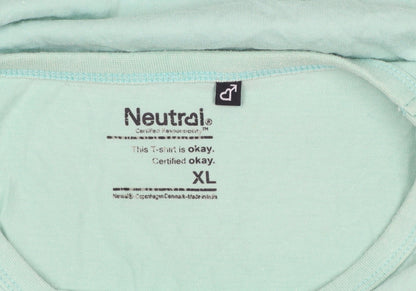 Mens UK Size XL Neutral Green  T-Shirt
