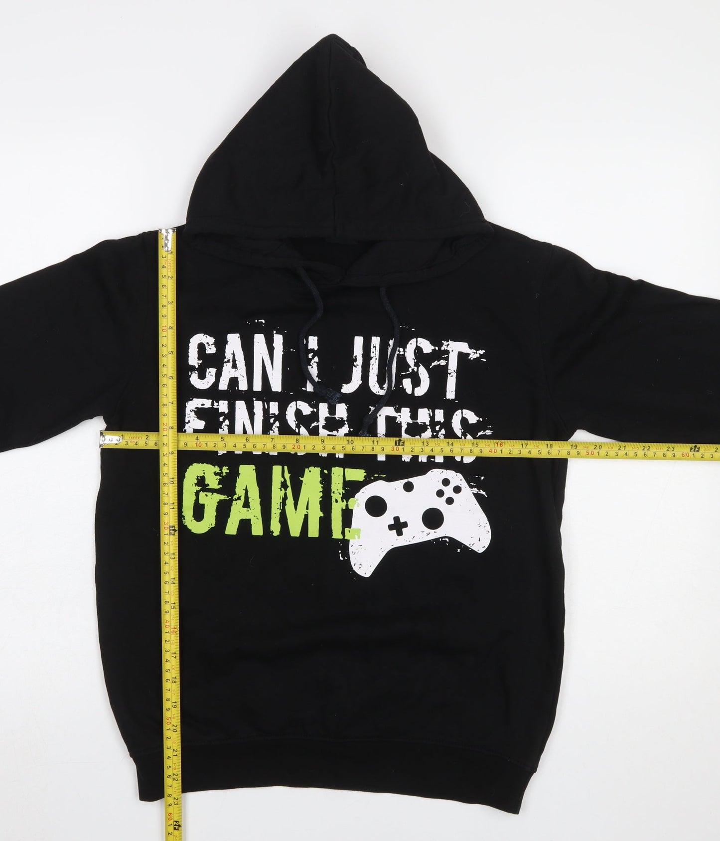 Boys UK Size 13-14 Years City Comfort Black Pullover Hoodie