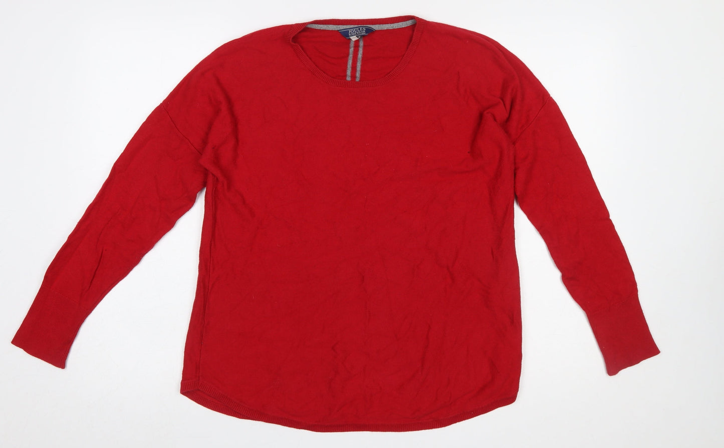 Womens UK Size 12 Joules Red Pullover Jumper