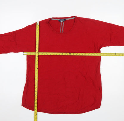 Womens UK Size 12 Joules Red Pullover Jumper