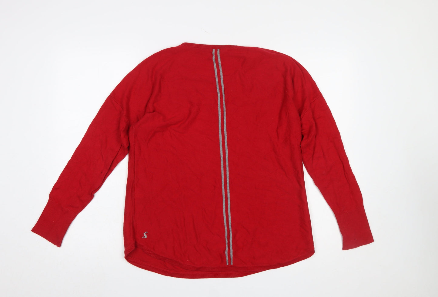 Womens UK Size 12 Joules Red Pullover Jumper