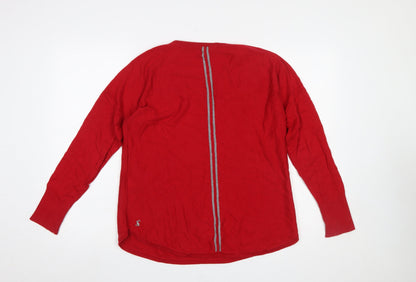 Womens UK Size 12 Joules Red Pullover Jumper