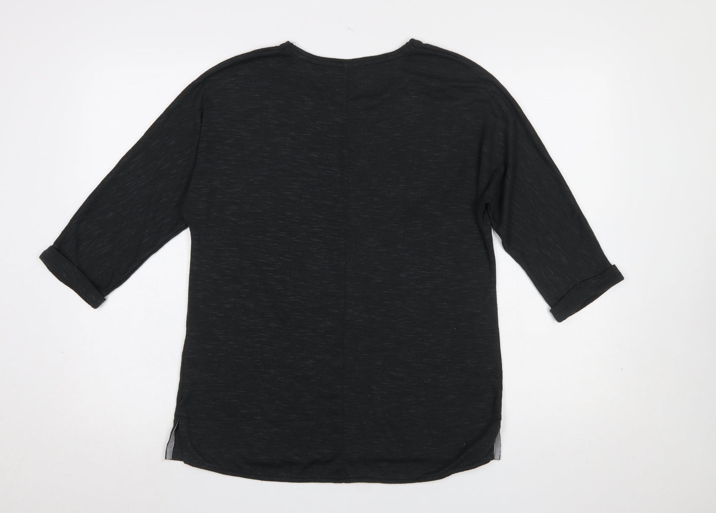 Womens UK Size 10/12 Viz a Viz Black Pullover Jumper