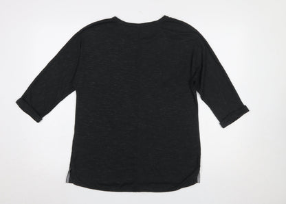 Womens UK Size 10/12 Viz a Viz Black Pullover Jumper