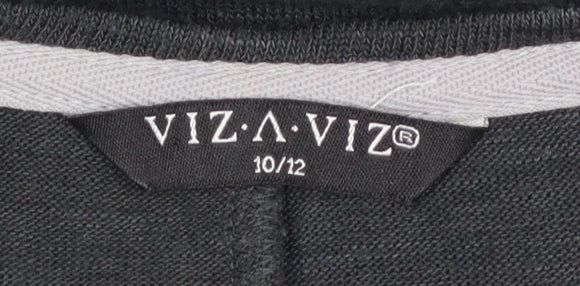Womens UK Size 10/12 Viz a Viz Black Pullover Jumper