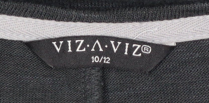 Womens UK Size 10/12 Viz a Viz Black Pullover Jumper