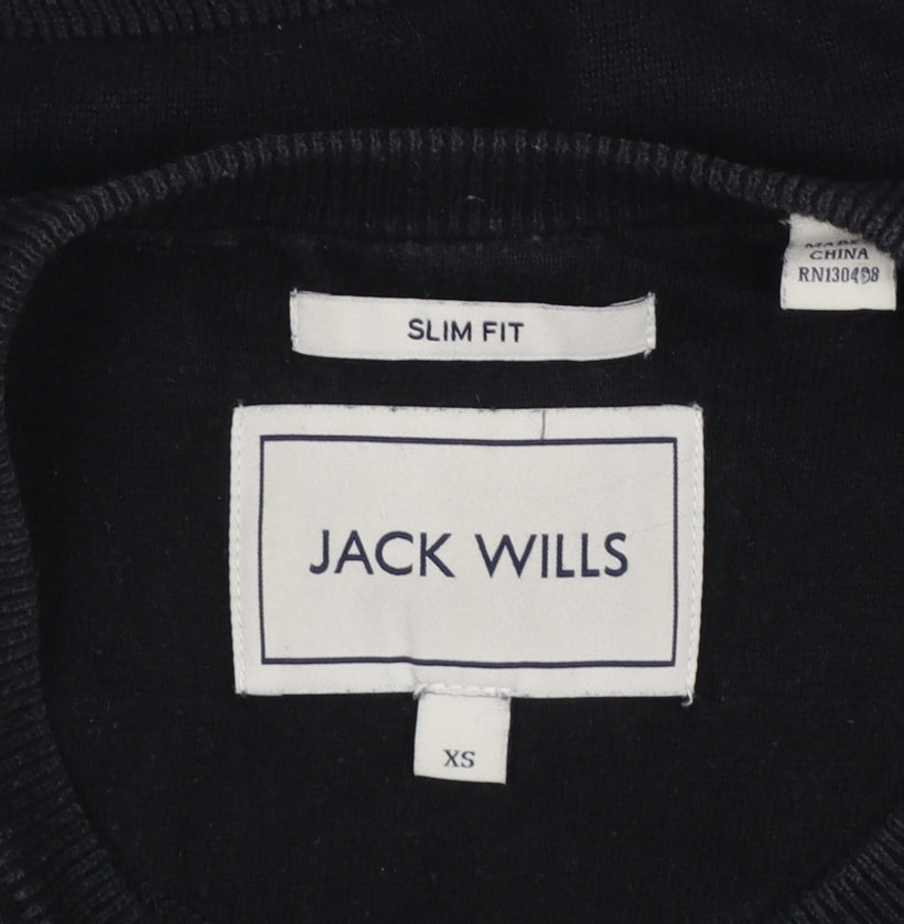 Mens UK Size XS Jack Wills Black Pullover Jumper