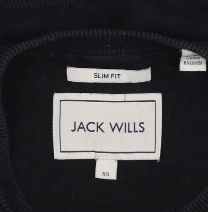 Mens UK Size XS Jack Wills Black Pullover Jumper