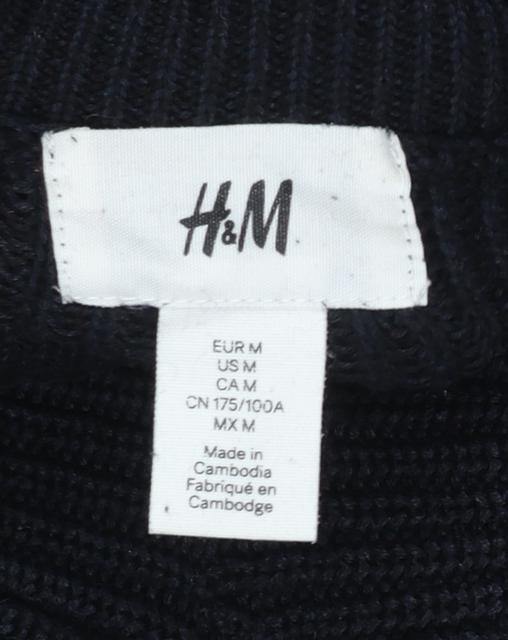 Womens UK Size 12 H&M Black Pullover Jumper
