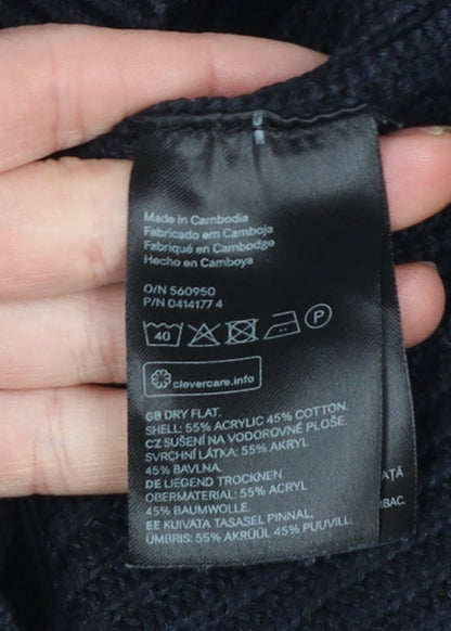 Womens UK Size 12 H&M Black Pullover Jumper