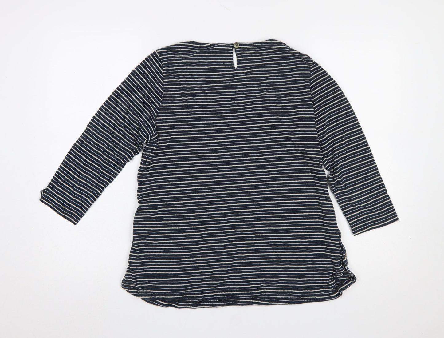Womens UK Size 10 FatFace Blue Jersey T-Shirt