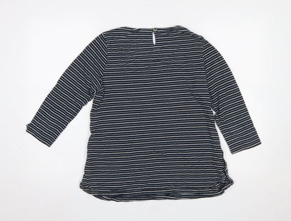 Womens UK Size 10 FatFace Blue Jersey T-Shirt