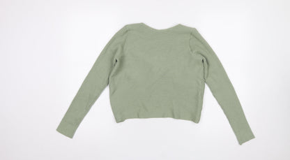 Womens UK Size 12 MNG Green Cardigan Jumper