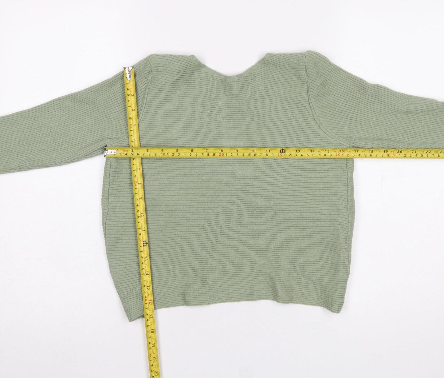 Womens UK Size 12 MNG Green Cardigan Jumper