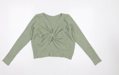 Womens UK Size 12 MNG Green Cardigan Jumper