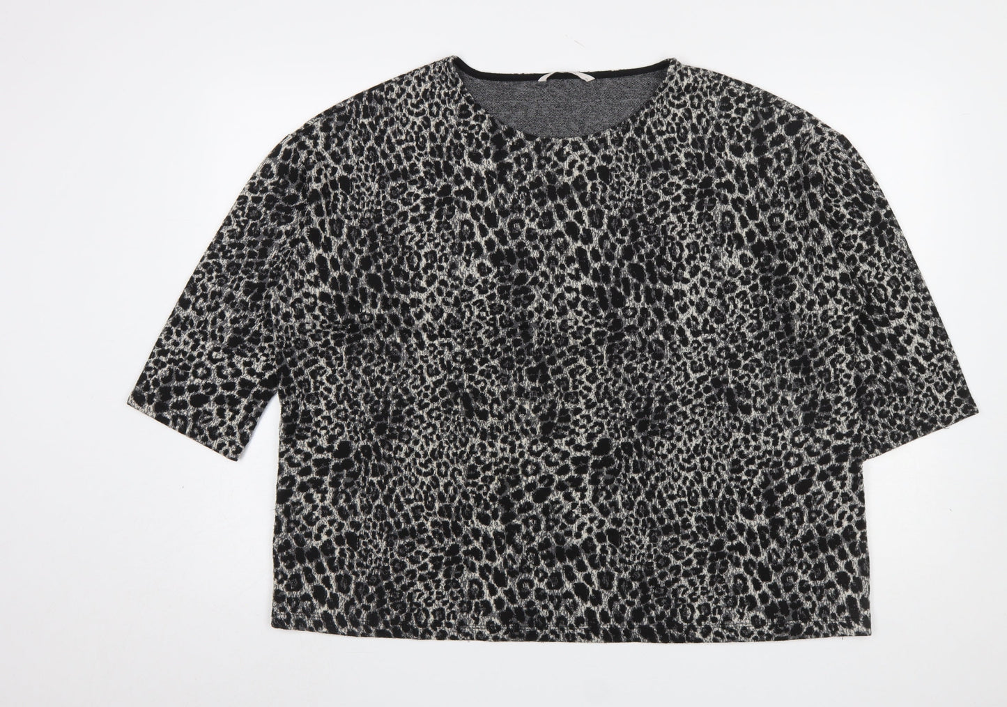 Womens UK Size XL TU Black Basic T-Shirt