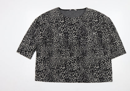 Womens UK Size XL TU Black Basic T-Shirt