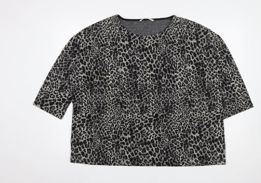 Womens UK Size XL TU Black Basic T-Shirt