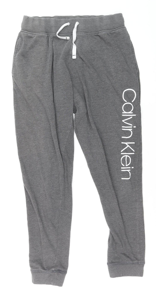 Mens UK Size M Calvin Klein Regular Fit Jogger Grey Trousers